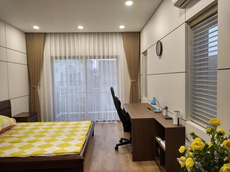 rem-cau-vong-cho-phong-ngu Rèm Cầu Vồng kết hợp với rèm vải